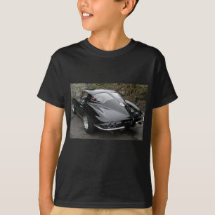 T-shirt Corvette classique de la fenêtre à fente noire