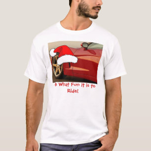 T-shirt Corvette rouge de Noël
