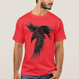 T-shirt Corw Raven Norse Mythologie Cadeau Viking pour Vik