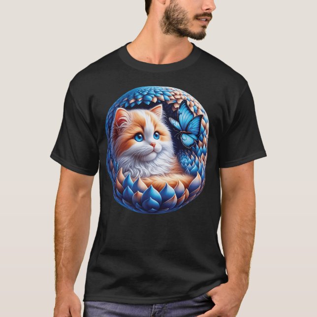 T-shirt Cos Ragdoll Dans Un Poisson (Devant)