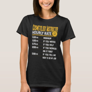 T-shirt Cosmetologie Cosmetologue Beauticier Instructeur H