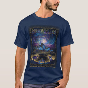 T-shirt Cosmic Australie Sydney Art Céleste