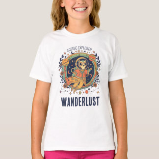 T-shirt Cosmic Cat Astronaut Space Explorer Wanderlust