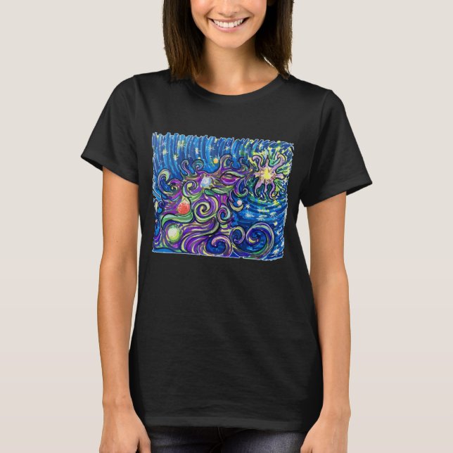 T-shirt Cosmic Christmas Tree (Devant)