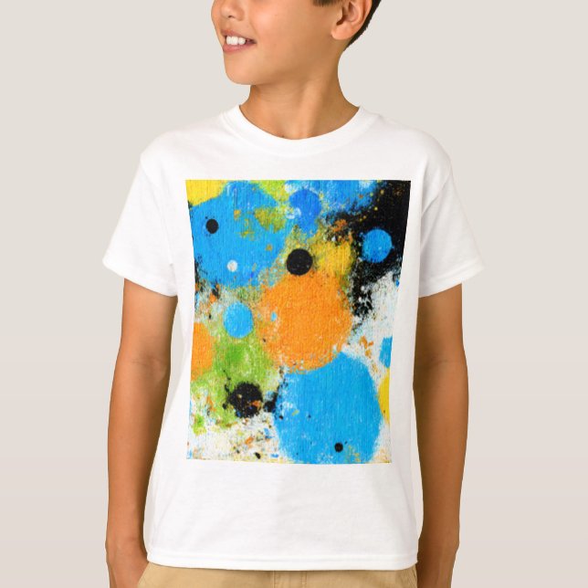 T-shirt Cosmic Chromatic Splatter: Abstract Orbit (Devant)