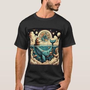 T-shirt Cosmic Fox – Pêche dans le temps