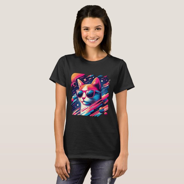 T-shirt Cosmic Kitten (Devant entier)