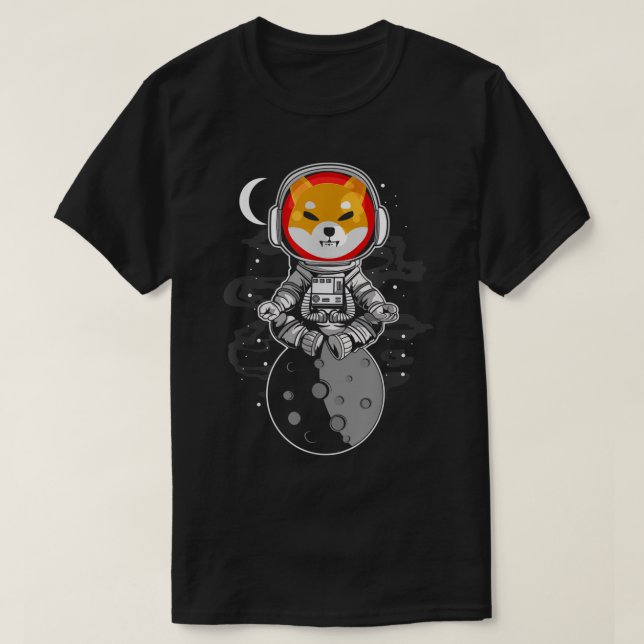 T-shirt Cosmic Shiba Astronaut Design (Design devant)