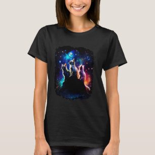 T-shirt Cosmic Space Chat Famille Chats 4