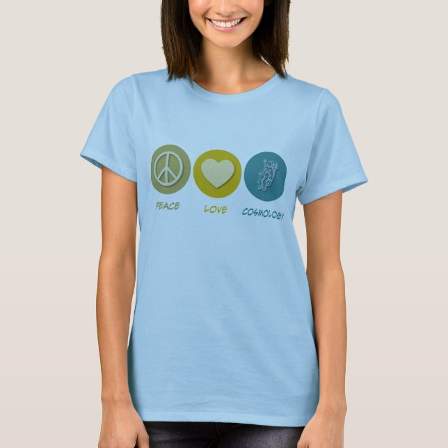 T-shirt Cosmologie d'amour de paix (Devant)