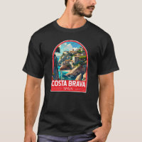 Costa Brava Espagne Voyage Art Vintage