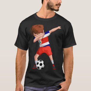 T-shirt Costa Rica Dabbing Soccer Boy Costa Rica Drapeau F