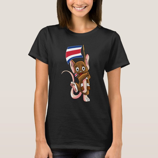 T-shirt Costa Rica Fan Mouse (Devant)