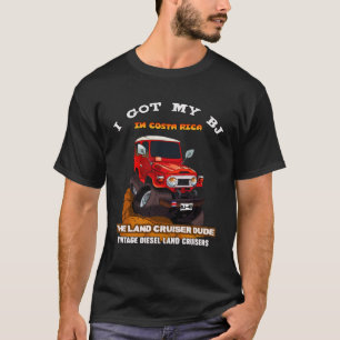T-shirt Costa Rica Off Road 4x4 Vintage 4 roues Conduite b