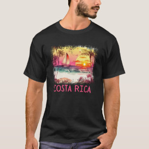 T-shirt Costa Rica Palm Tree Beach vacances été et sur