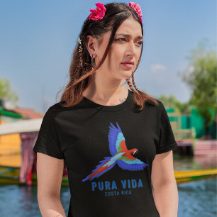 T-shirt Costa Rica Parrot Pura Vida Souvenir