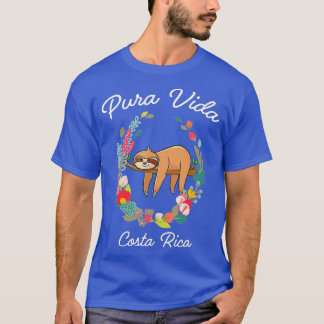 T-shirt Costa Rica Pura Vida Sloth 