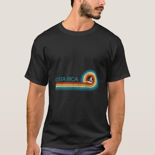 T-shirt Costa Rica Surf Beach Surfer Surfing (Devant)