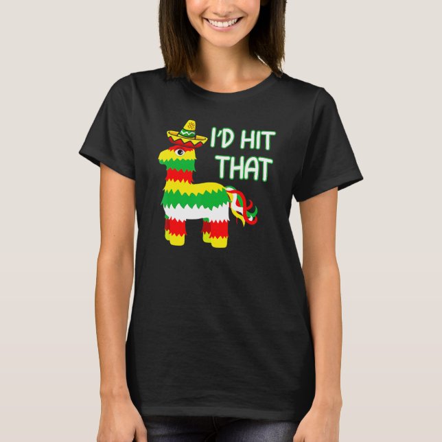 T-shirt Costume Cinco De Mayo Idées Je frappais cette Pina (Devant)