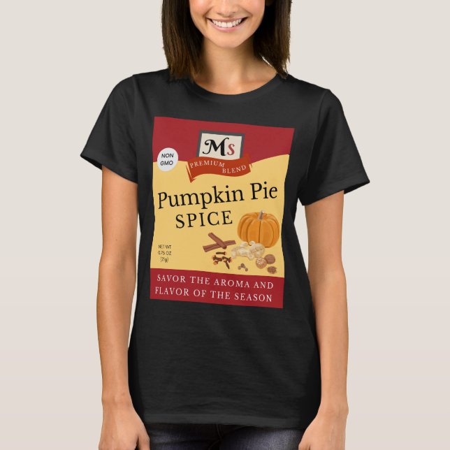 T-shirt COSTUME citrouille PIE SPICE HALLOWEEN (Devant)