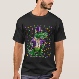 T-shirt Costume d'alligator Madigator Mardi Gras Hommes Fe