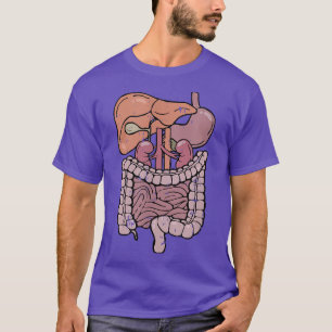 T-shirt Costume d'anatomie de l'organisme interne corps fa
