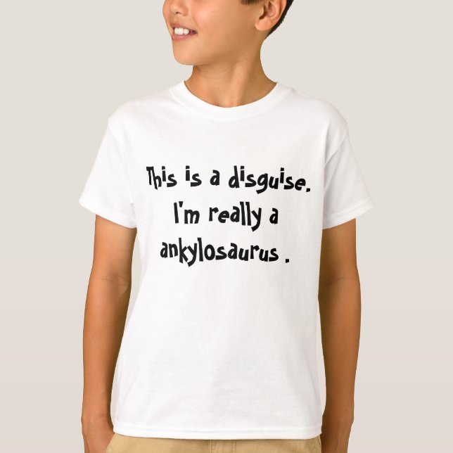 T-shirt Costume d'Ankylosaurus (Devant)