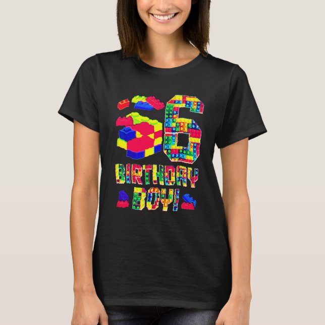 T-shirt Costume d'anniversaire 6 ans Bâtiment Bo (Devant)