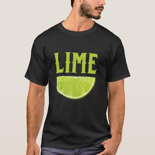 T-shirt Costume d'appariement du groupe Halloween Lime do- (Devant)