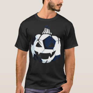 T-shirt Costume de balle de football citrouille Sport faci