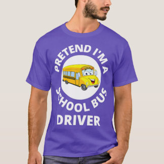 T-shirt Costume De Bus Scolaire Prétendre Ix27m A Conduite
