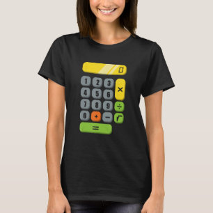 T-shirt Costume de calcul Halloween facile Cosplay Math Ge
