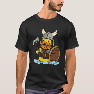 T-shirt Costume de canard en caoutchouc Cute Duckie viking