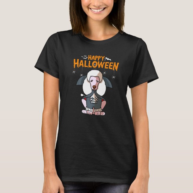 T-shirt Costume de canicule Vampire chien Halloween (Devant)