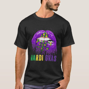 T-shirt Costume de Carnaval Mardi Gras violet