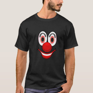 T-shirt Costume de carnaval visage clown mardi gras drôle 