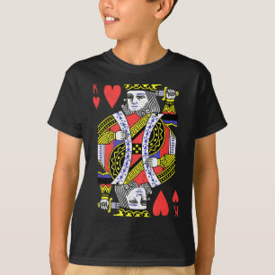 T-shirt Costume de carte à jouer Roi de cœur Halloween Val