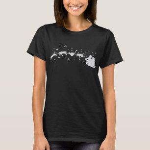 T-shirt Costume de chat amusant Funny Kitten Père Noël