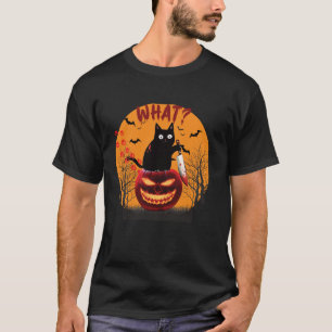 T-shirt Costume de chat amusant Quel drôle Chat noir meurt