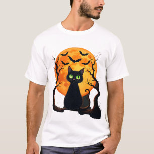 T-shirt Costume de chat de Noël effrayant vintage Chat Rét