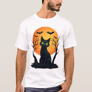 T-shirt Costume de chat de Noël effrayant vintage Chat Rét