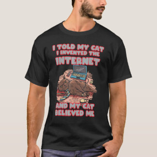 T-shirt Costume de chat drôle pour les chats d'Internet am