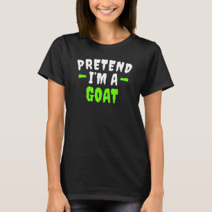 T-shirt Costume de Chèvre Paresseux Pretend Im pour Hallow