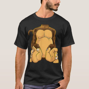 T-shirt Costume de corps de singe sans tête Chimpanzé drôl