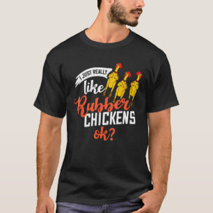 T-shirt Costume de cri de poulet en caoutchouc T chemise
