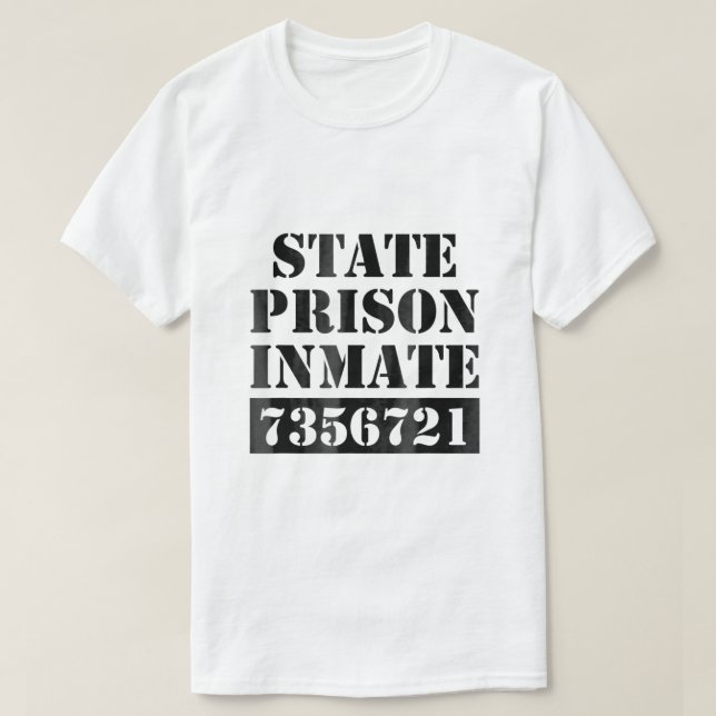 T-shirt Costume de détenu de la prison d'État (Design devant)