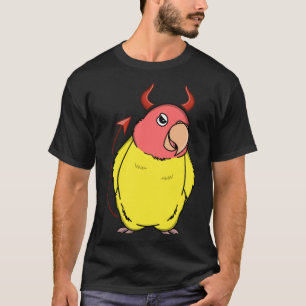 T-shirt Costume de diable effrayant Parrot I Peach visage 