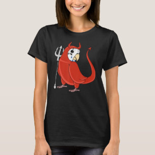 T-shirt Costume de diable effrayant Perrot I Blue Budgie B
