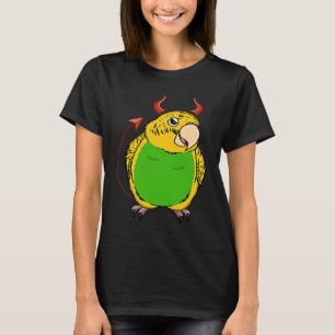 T-shirt Costume de diable effrayant Perrot I Yellow Budgie