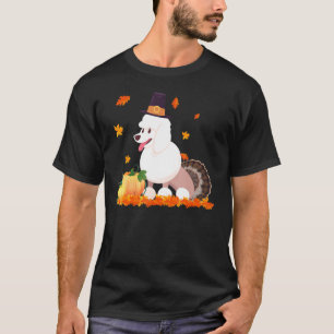 T-shirt Costume de dinde de caniche Thanksgiving
